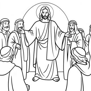 Jesus Miracles Coloring Page 29563-23683