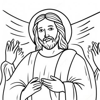 Jesus Miracles Coloring Page 29563-23684