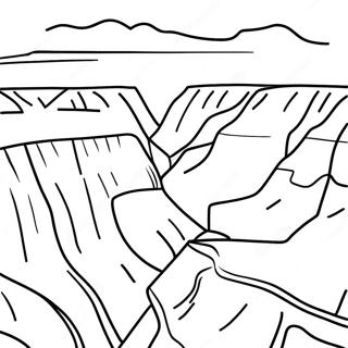 Grand Canyon Sunset Coloring Page 29574-23697