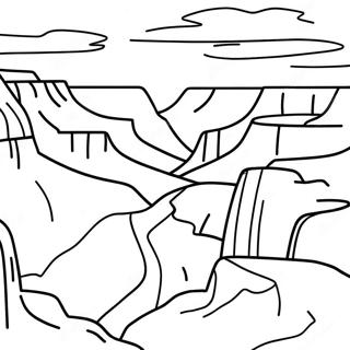 Grand Canyon Sunset Coloring Page 29574-23698