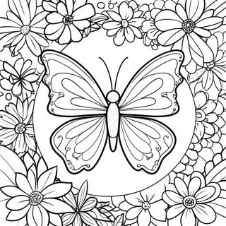 Blue Butterfly Coloring Page 2957-2405