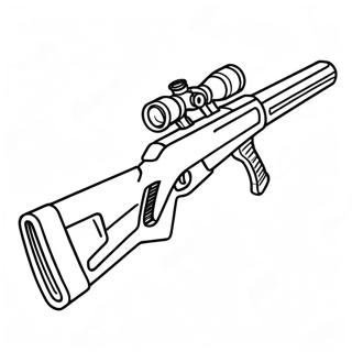 Realistic Sniper Rifle Coloring Page 29594-23712