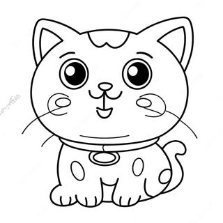 Space Cat Coloring Pages