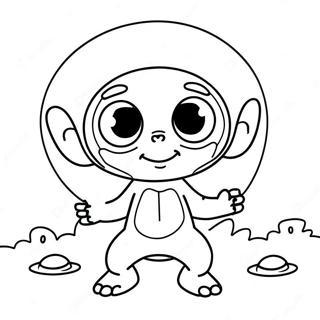 Cute Et Alien Coloring Page 29614-23725