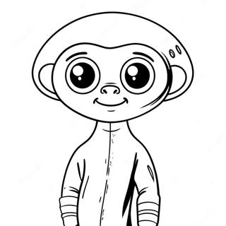 Cute Et Alien Coloring Page 29614-23728