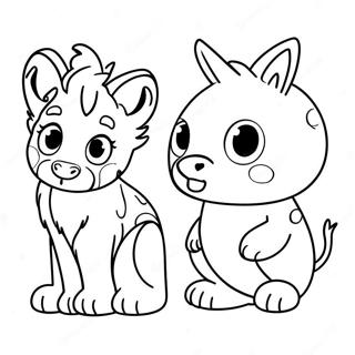 Side By Side Coloring Pages