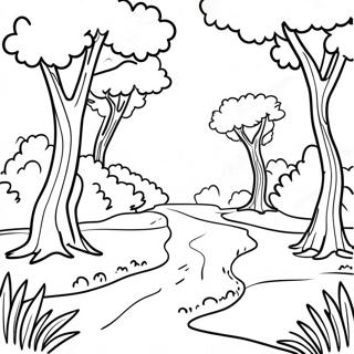 Side By Side Nature Scene Coloring Page 29644-23750