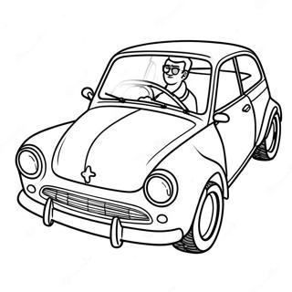 Cory Carson Driving His Colorful Car Coloring Page 29654-23769