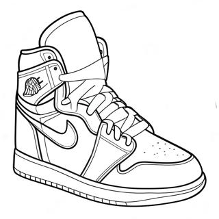 Jordan 1 Sneaker Coloring Pages