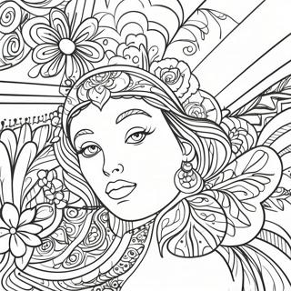 Vibrant Posca Markers Coloring Page 29674-23776