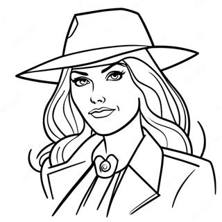 Carmen Sandiego Coloring Pages