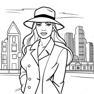 Carmen Sandiego In A Mysterious City Coloring Page 29684-23782