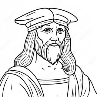 Leonardo Da Vinci Coloring Pages