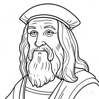 Leonardo Da Vinci Coloring Page 29703-23794