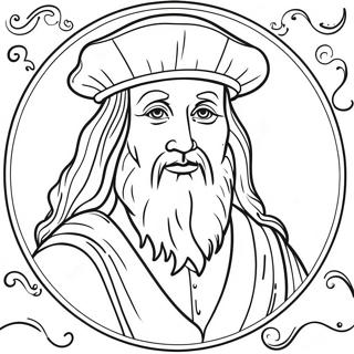 Leonardo Da Vinci Coloring Page 29703-23795