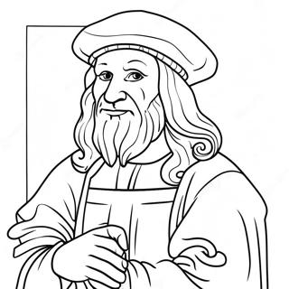 Leonardo Da Vinci Coloring Page 29703-23796