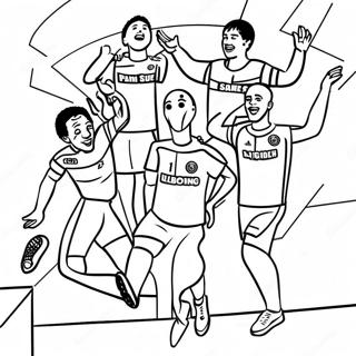 Psg Players Celebrating Coloring Page 29714-23807