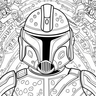 Detailed Phase 2 Clone Trooper Armor Coloring Page 29734-23823