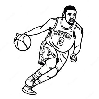 Kyrie Irving Dribbling Coloring Page 29754-23841