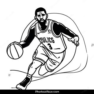 Kyrie Irving Dribbling Coloring Page 29754-23842