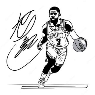 Kyrie Irving Dribbling Coloring Page 29754-23843