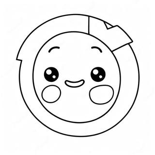 Cute Pi Symbol With Smiling Face Coloring Page 29764-23845