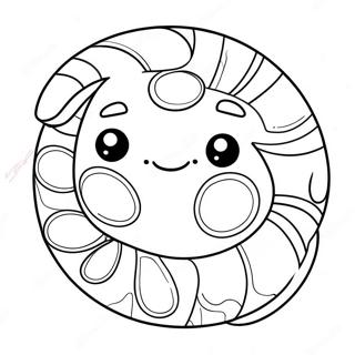 Cute Pi Symbol With Smiling Face Coloring Page 29764-23846