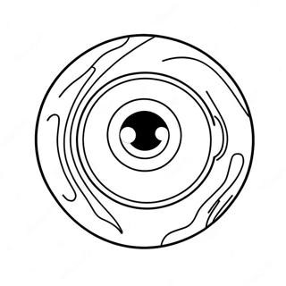 Funny Cartoon Eyeball Coloring Page 29774-23860