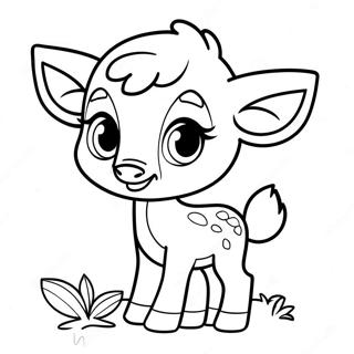 Cute Baby Bambi Coloring Page 2977-2425