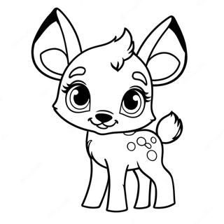 Cute Baby Bambi Coloring Page 2977-2426