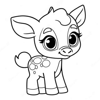 Cute Baby Bambi Coloring Page 2977-2427