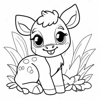 Cute Baby Bambi Coloring Page 2977-2428