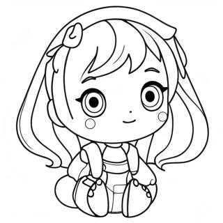 Cute Manga Characters Coloring Page 29804-23877