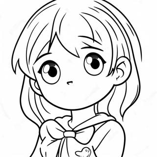 Cute Manga Characters Coloring Page 29804-23878