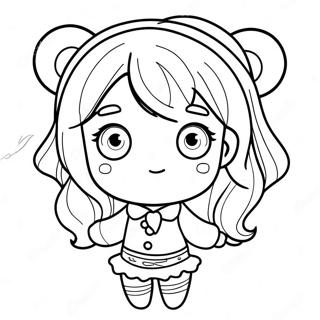 Cute Manga Characters Coloring Page 29804-23879