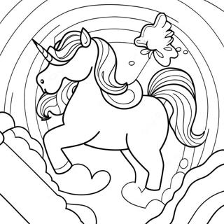 Unicorn Poop Rainbow Swirl Coloring Page 29813-23881