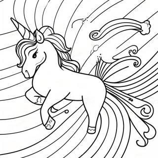 Unicorn Poop Rainbow Swirl Coloring Page 29813-23883