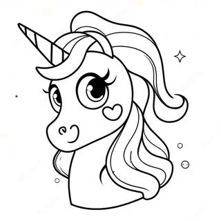 Sparkly Unicorn Poop Coloring Page 29814-23898