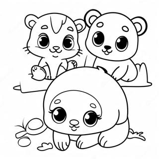 Adorable Baby Animals Coloring Page 29834-23901