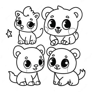 Adorable Baby Animals Coloring Page 29834-23904