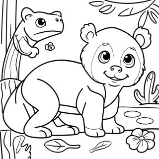 Rainforest Animals Coloring Page 29853-23916