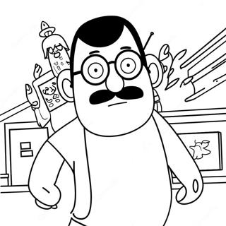 Bob S Burgers Coloring Page 2986-2422