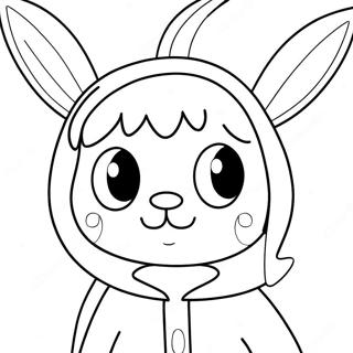 Louise Belcher With Bunny Ears Coloring Page 2987-2429