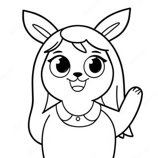 Louise Belcher With Bunny Ears Coloring Page 2987-2431