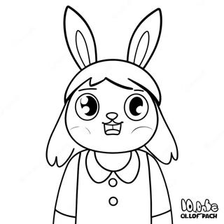 Louise Belcher With Bunny Ears Coloring Page 2987-2432