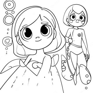 Superhero Kwami Miraculous Ladybug Coloring Pages