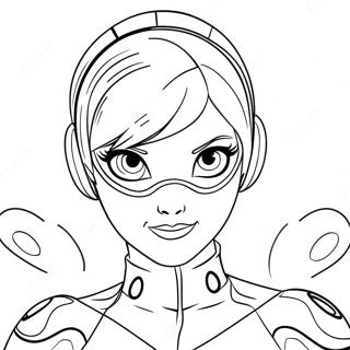 Miraculous Ladybug Superhero Coloring Page 29923-23967