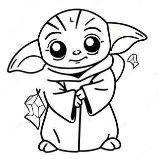 Baby Yoda Christmas Coloring Page 29933-23975