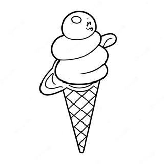 Ice Cream Cone Coloring Page 29953-23991