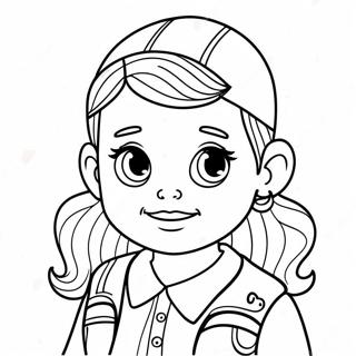 Cute Picsart Preppy Character Coloring Page 29964-24001